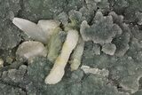 Prasiolite (Green Quartz) Geode Metal Stand - Uruguay #81865-4